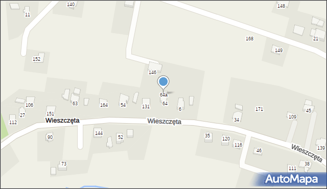 Wieszczęta, Wieszczęta, 64a, mapa Wieszczęta