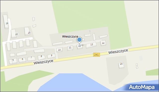 Wieszczyce, Wieszczyce, 12, mapa Wieszczyce