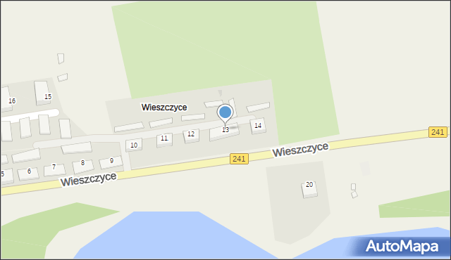 Wieszczyce, Wieszczyce, 13, mapa Wieszczyce