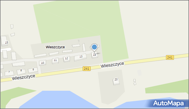 Wieszczyce, Wieszczyce, 14, mapa Wieszczyce