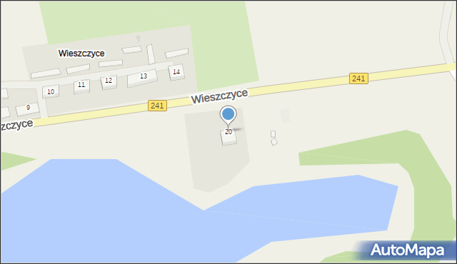 Wieszczyce, Wieszczyce, 20, mapa Wieszczyce