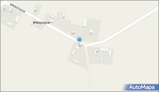 Wieszczyce, Wieszczyce, 21, mapa Wieszczyce