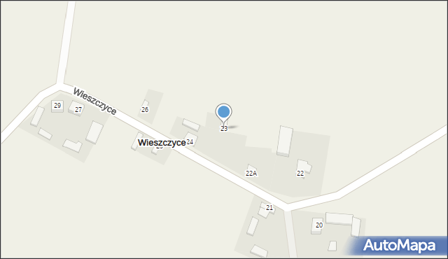 Wieszczyce, Wieszczyce, 23, mapa Wieszczyce