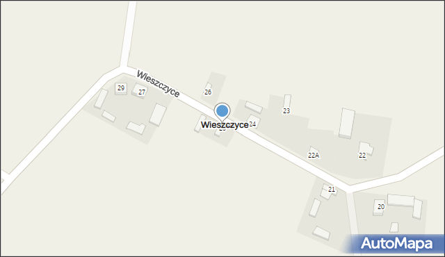 Wieszczyce, Wieszczyce, 25, mapa Wieszczyce