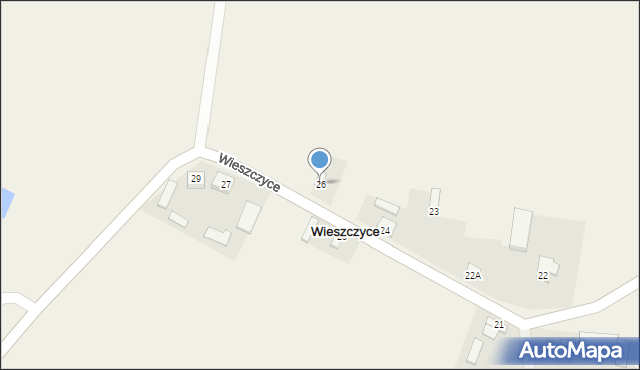 Wieszczyce, Wieszczyce, 26, mapa Wieszczyce