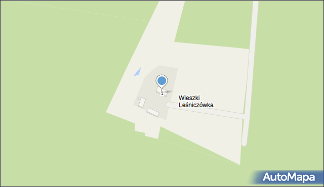 Wieszki, Wieszki, 1, mapa Wieszki