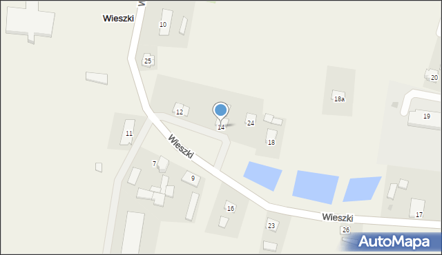 Wieszki, Wieszki, 14, mapa Wieszki