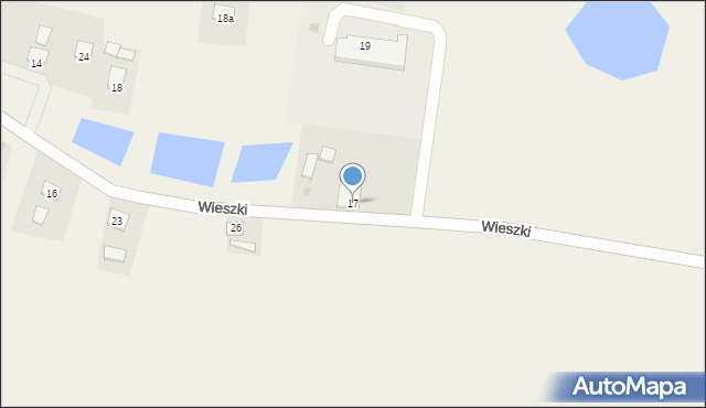 Wieszki, Wieszki, 17, mapa Wieszki