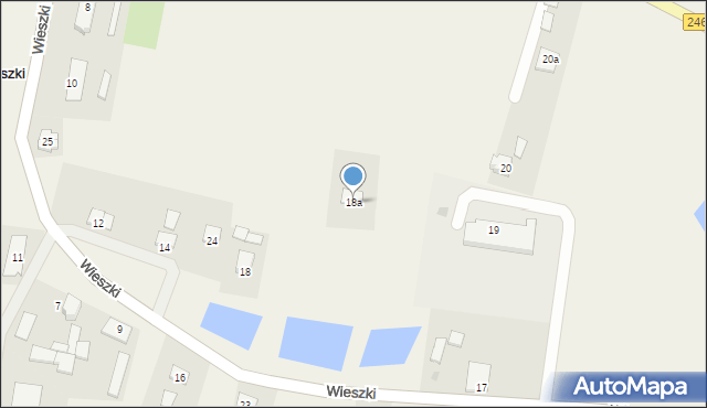 Wieszki, Wieszki, 18a, mapa Wieszki