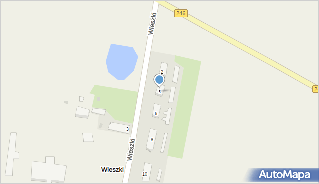 Wieszki, Wieszki, 5, mapa Wieszki