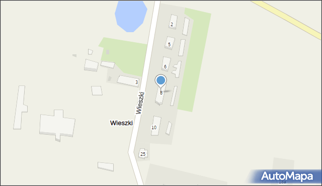 Wieszki, Wieszki, 8, mapa Wieszki