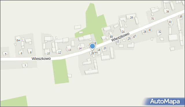 Wieszkowo, Wieszkowo, 16, mapa Wieszkowo