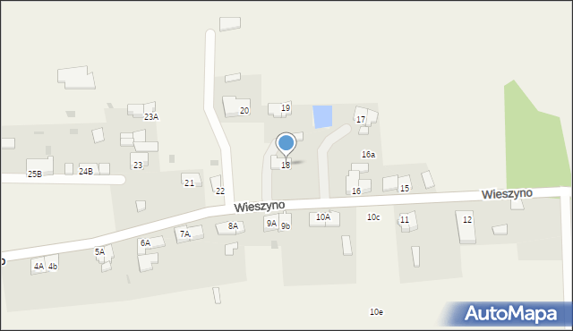 Wieszyno, Wieszyno, 18, mapa Wieszyno