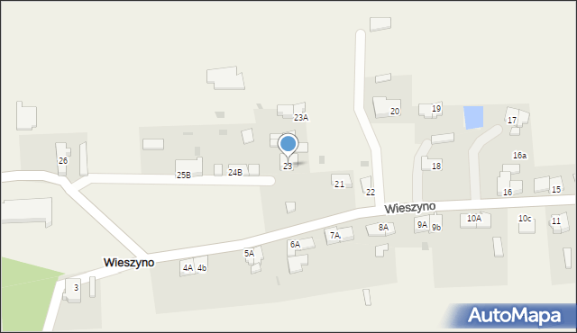 Wieszyno, Wieszyno, 23, mapa Wieszyno