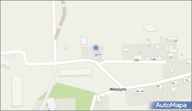 Wieszyno, Wieszyno, 26, mapa Wieszyno