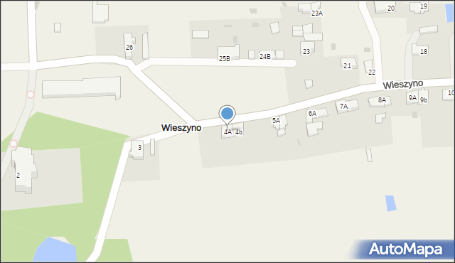 Wieszyno, Wieszyno, 4A, mapa Wieszyno