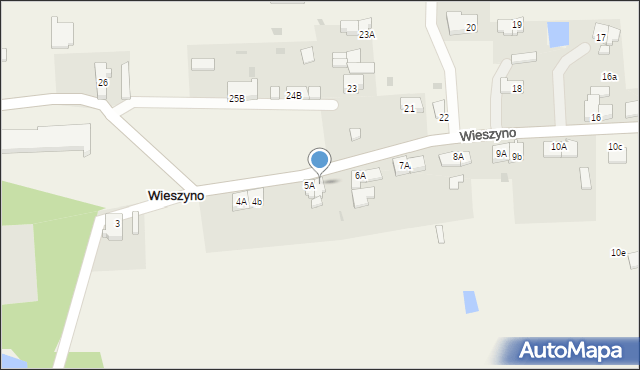 Wieszyno, Wieszyno, 5b, mapa Wieszyno