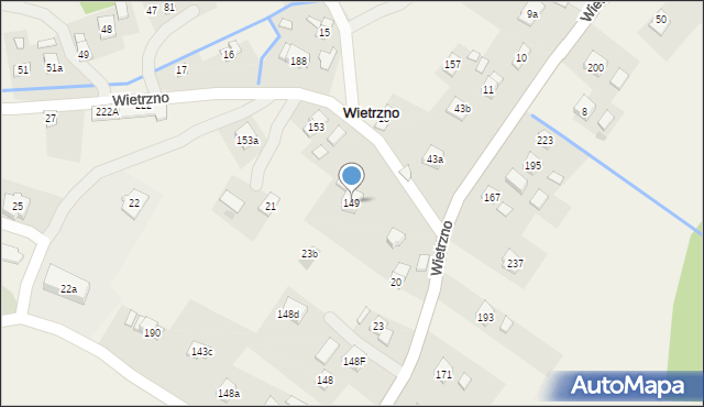 Wietrzno, Wietrzno, 149, mapa Wietrzno