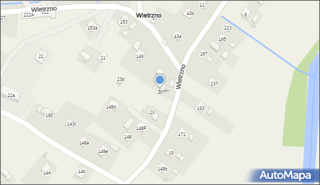 Wietrzno, Wietrzno, 20, mapa Wietrzno