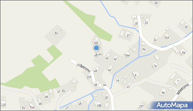 Wietrzno, Wietrzno, 40, mapa Wietrzno