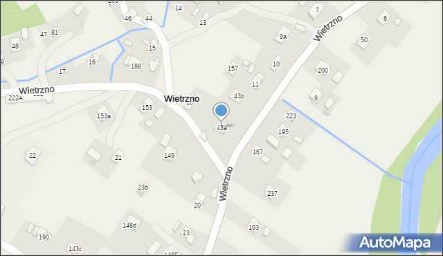 Wietrzno, Wietrzno, 43a, mapa Wietrzno