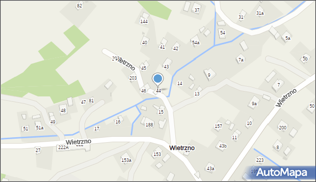 Wietrzno, Wietrzno, 44, mapa Wietrzno