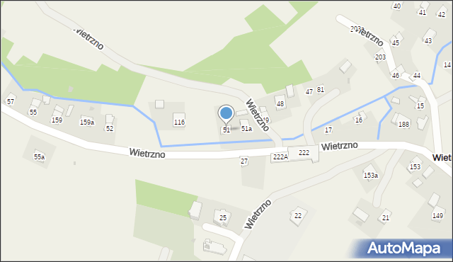 Wietrzno, Wietrzno, 51, mapa Wietrzno