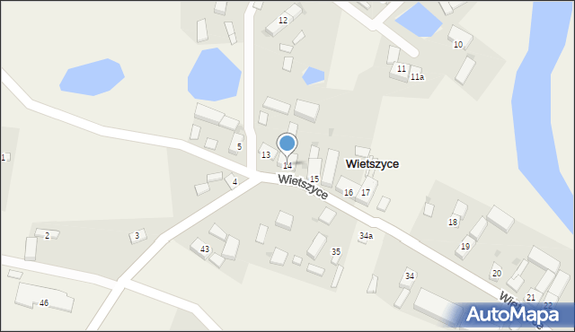 Wietszyce, Wietszyce, 14, mapa Wietszyce