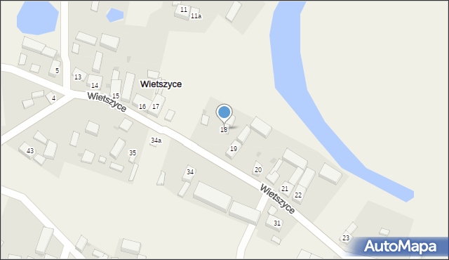 Wietszyce, Wietszyce, 18, mapa Wietszyce