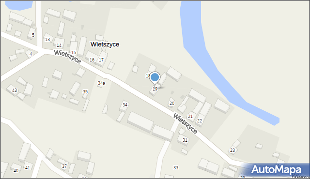 Wietszyce, Wietszyce, 19, mapa Wietszyce