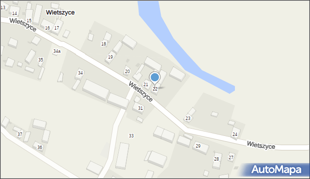 Wietszyce, Wietszyce, 22, mapa Wietszyce