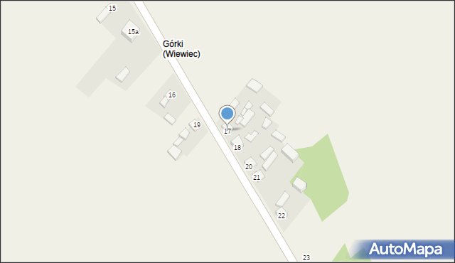 Wiewiec, Wiewiec, 17, mapa Wiewiec