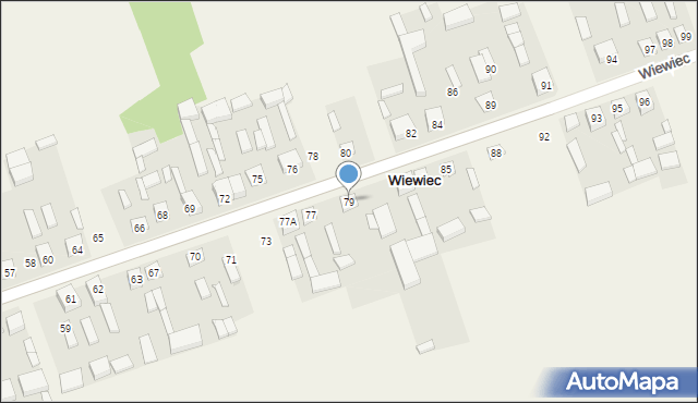 Wiewiec, Wiewiec, 79, mapa Wiewiec