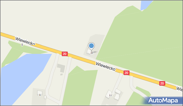 Wiewiecko, Wiewiecko, 10, mapa Wiewiecko