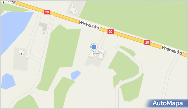 Wiewiecko, Wiewiecko, 11, mapa Wiewiecko