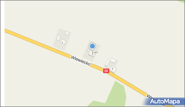 Wiewiecko, Wiewiecko, 2, mapa Wiewiecko