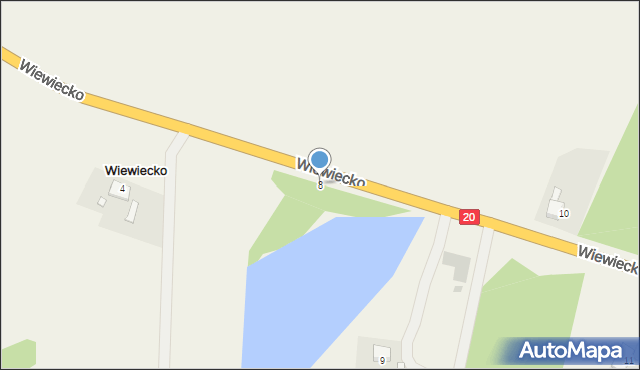 Wiewiecko, Wiewiecko, 8, mapa Wiewiecko