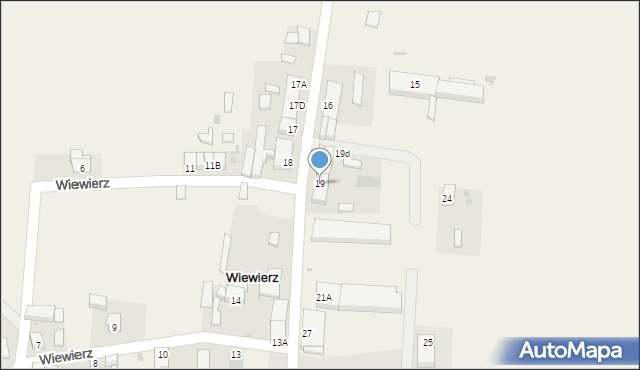 Wiewierz, Wiewierz, 19, mapa Wiewierz