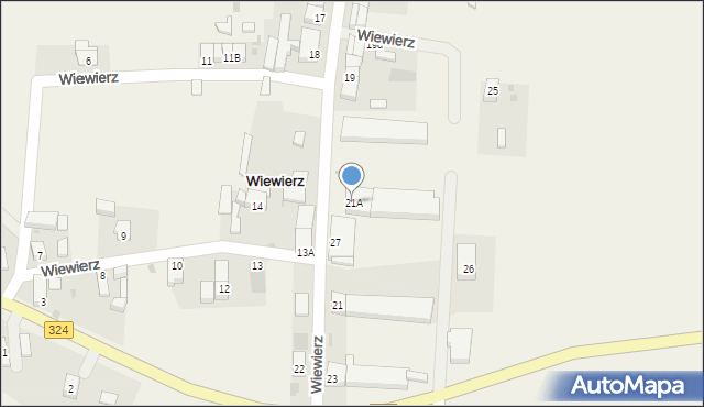 Wiewierz, Wiewierz, 21A, mapa Wiewierz