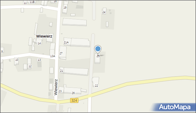 Wiewierz, Wiewierz, 25, mapa Wiewierz