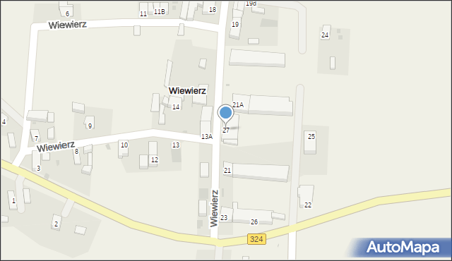 Wiewierz, Wiewierz, 27, mapa Wiewierz