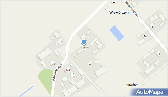 Wiewiórczyn, Wiewiórczyn, 12, mapa Wiewiórczyn