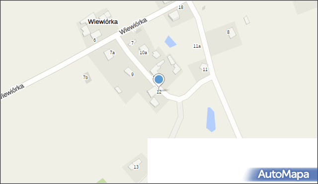 Wiewiórka, Wiewiórka, 12, mapa Wiewiórka