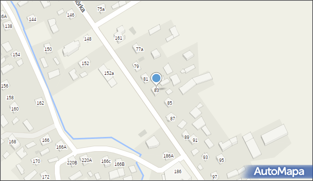 Wiewiórka, Wiewiórka, 83, mapa Wiewiórka