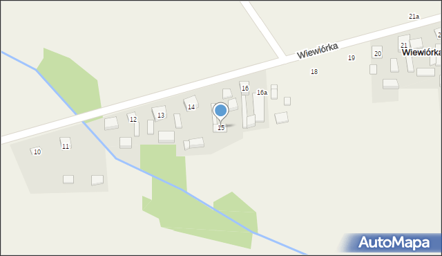 Wiewiórka, Wiewiórka, 15, mapa Wiewiórka