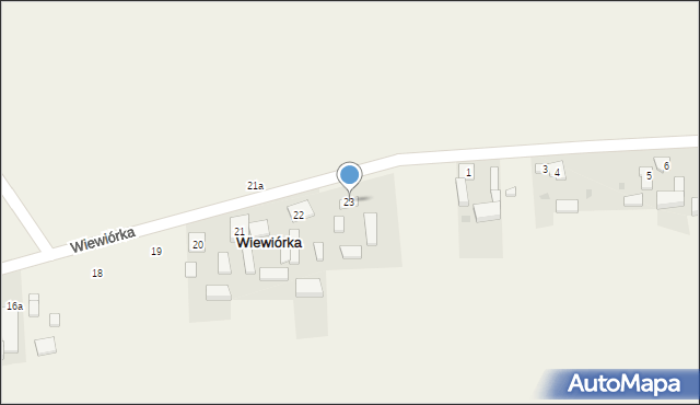 Wiewiórka, Wiewiórka, 23, mapa Wiewiórka