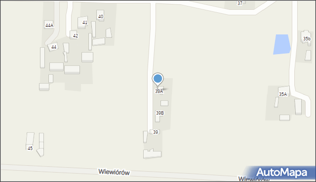 Wiewiórów, Wiewiórów, 39A, mapa Wiewiórów