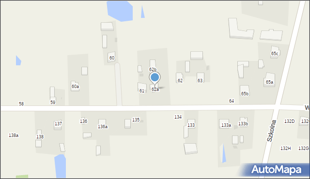 Wiewiórów, Wiewiórów, 62a, mapa Wiewiórów