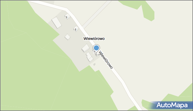 Wiewiórowo, Wiewiórowo, 7a, mapa Wiewiórowo