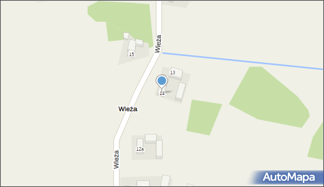 Wieża, Wieża, 14, mapa Wieża